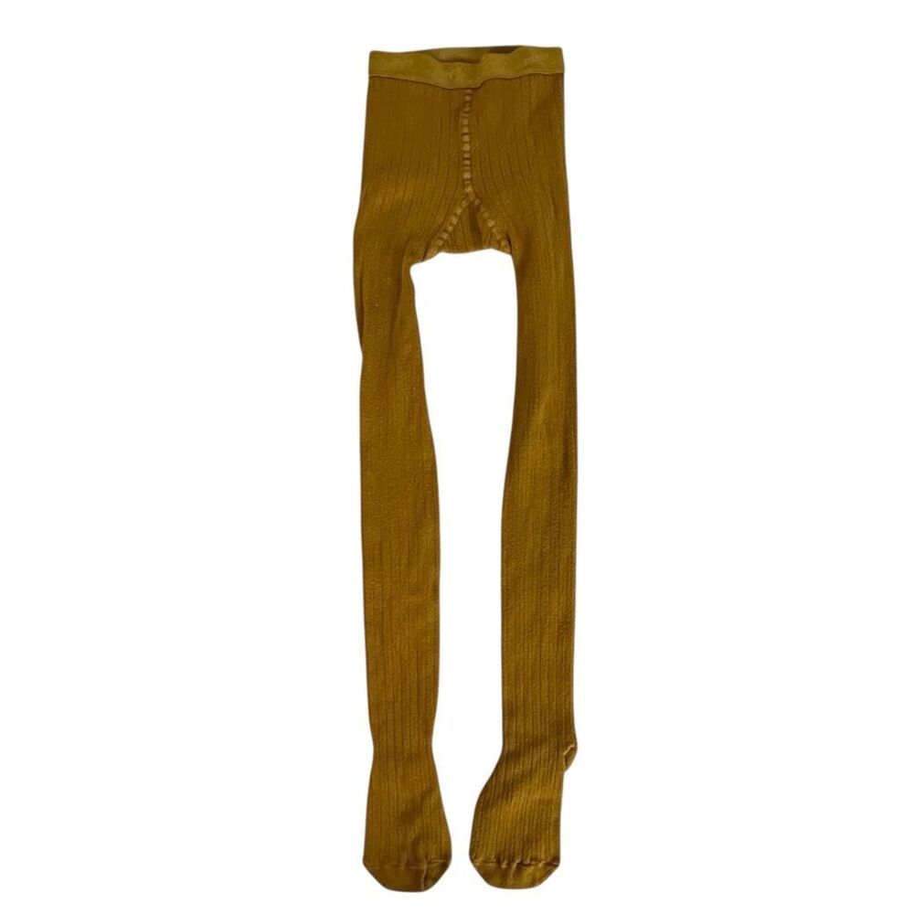 Collegien Girls Footed Tights size 8 Mustard